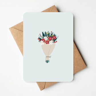 Wenskaart Boeket