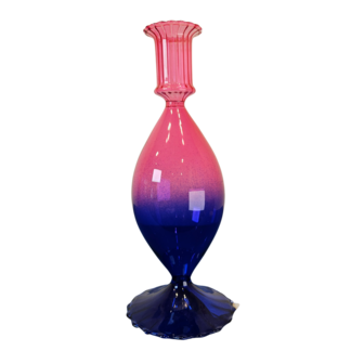 Kandelaar grote bubbel Roze blauw