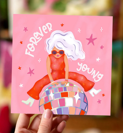 Wenskaart Disco