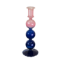 Kandelaar Bubbel roos-blauw
